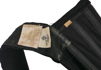 Lot 100 - A Vivienne Westwood black velvet corset, 1990s