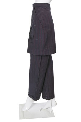 Lot 127 - A pair of Alexander McQueen pinstripe trousers, 'Joan' collection, Autumn-Winter 1998-99