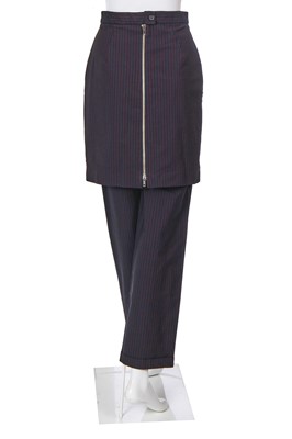 Lot 127 - A pair of Alexander McQueen pinstripe trousers, 'Joan' collection, Autumn-Winter 1998-99