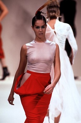 Lot 129 - An Alexander McQueen black wool skirt, 'The Hunger' collection, Spring-Summer 1996
