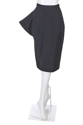 Lot 129 - An Alexander McQueen black wool skirt, 'The Hunger' collection, Spring-Summer 1996