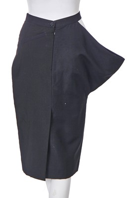 Lot 129 - An Alexander McQueen black wool skirt, 'The Hunger' collection, Spring-Summer 1996