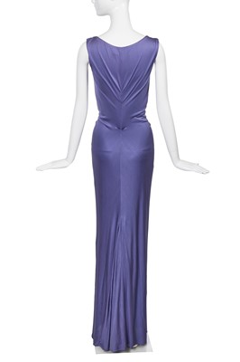 Lot 92 - A Christian Dior by John Galliano Grès-inspired iris-blue silk jersey dress, commercial collection 2007