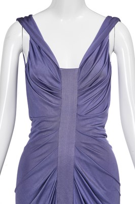 Lot 92 - A Christian Dior by John Galliano Grès-inspired iris-blue silk jersey dress, commercial collection 2007
