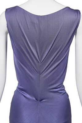 Lot 92 - A Christian Dior by John Galliano Grès-inspired iris-blue silk jersey dress, commercial collection 2007