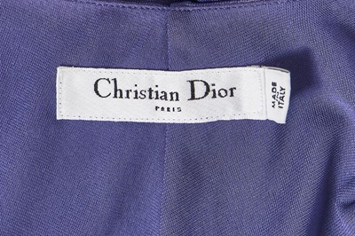 Lot 92 - A Christian Dior by John Galliano Grès-inspired iris-blue silk jersey dress, commercial collection 2007