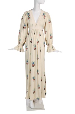Lot 325 - An Ossie Clark/Celia Birtwell for Radley floral print moss crêpe dress, circa 1974