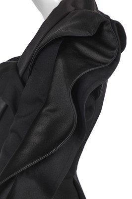 Lot 70 - An Alexander McQueen by Sarah Burton black wool-blend dress, Autumn-Winter 2020-21