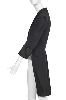 Lot 72 - An Alexander McQueen by Sarah Burton black rayon tailcoat, Spring-Summer 2011