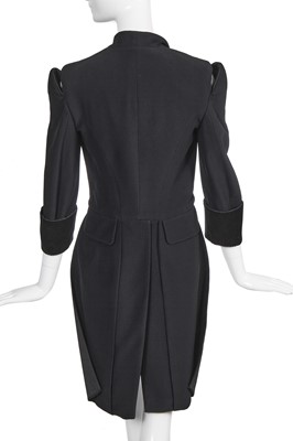 Lot 72 - An Alexander McQueen by Sarah Burton black rayon tailcoat, Spring-Summer 2011
