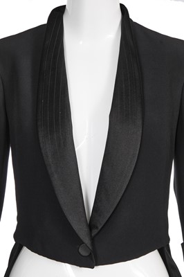 Lot 72 - An Alexander McQueen by Sarah Burton black rayon tailcoat, Spring-Summer 2011
