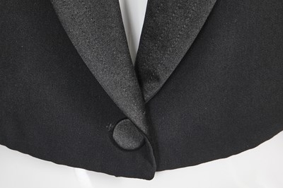 Lot 72 - An Alexander McQueen by Sarah Burton black rayon tailcoat, Spring-Summer 2011