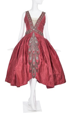 Lot 526 - A rare Jeanne Lanvin haute couture robe de style, Autumn-Winter 1926-27