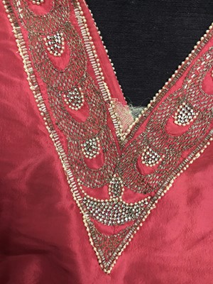 Lot 526 - A rare Jeanne Lanvin haute couture robe de style, Autumn-Winter 1926-27