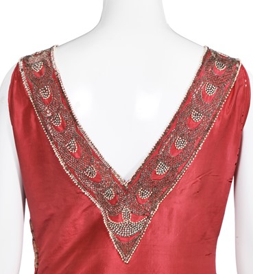 Lot 526 - A rare Jeanne Lanvin haute couture robe de style, Autumn-Winter 1926-27