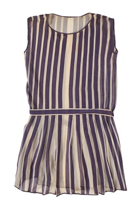 Lot 406 - Perrine Poiret's striped silk summer dress, 1924