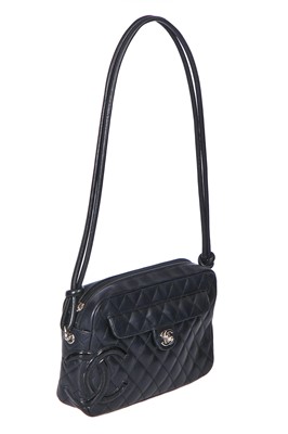Lot 49 - A Chanel cambon ligne calfskin camera bag, 2005-06