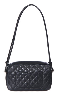 Lot 49 - A Chanel cambon ligne calfskin camera bag, 2005-06