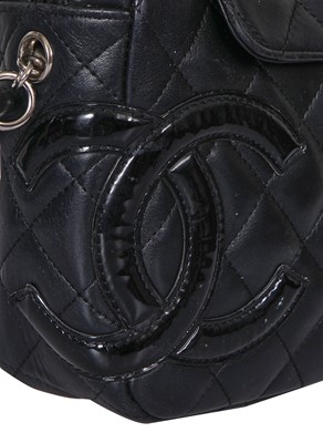 Lot 49 - A Chanel cambon ligne calfskin camera bag, 2005-06