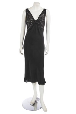 Lot 247 - A John Galliano black crêpe georgette dress, commercial collection 2005