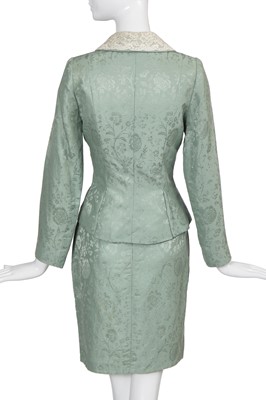 Lot 304 - A Christian Dior by John Galliano seafoam-green viscose-blend suit, 'In a Boudoir Mood' collection, Spring-Summer 1998