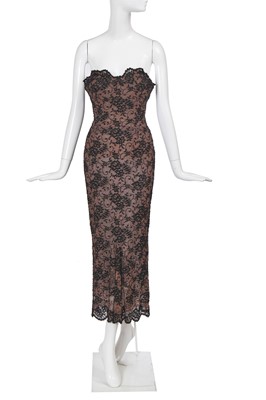 Lot 214 - A Christian Dior haute couture by Gianfranco Ferré beaded tulle evening dress, showpiece, Autumn-Winter 1992-93