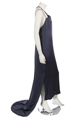 Lot 222 - A Christian Dior by Raf Simons grey silk satin evening dress, probably commercial collection 2016