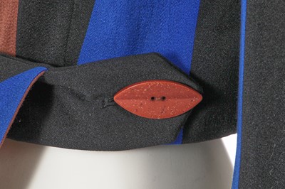 Lot 355 - A John Galliano striped wool-blend blazer, 'Greek Widows...' collection, Spring-Summer 1990