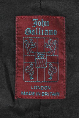Lot 355 - A John Galliano striped wool-blend blazer, 'Greek Widows...' collection, Spring-Summer 1990
