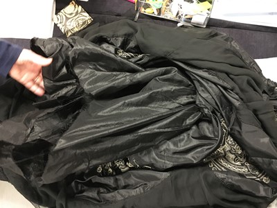Lot 408 - A Jeanne Lanvin black taffeta robe de style, 1920-25