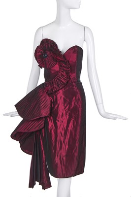 Lot 260 - A Roberto Capucci shot silk cocktail dress, 1980s