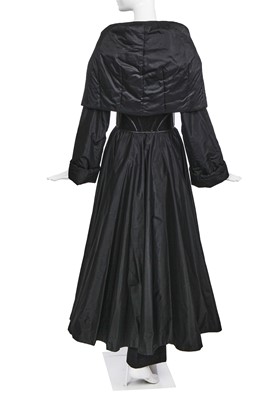 Lot 137 - An Azzedine Alaïa black polyester coat, 1990s