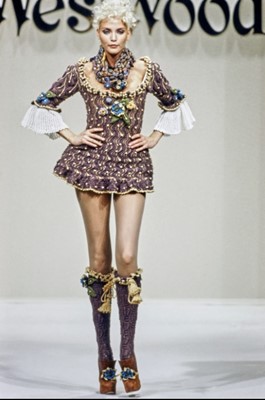 Lot 102 - A rare Vivienne Westwood Venetian Millefiori beaded necklace, 'On Liberty' collection, Autumn-Winter 1994-95