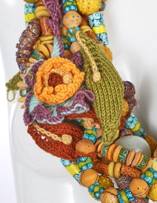Lot 102 - A rare Vivienne Westwood Venetian Millefiori beaded necklace, 'On Liberty' collection, Autumn-Winter 1994-95