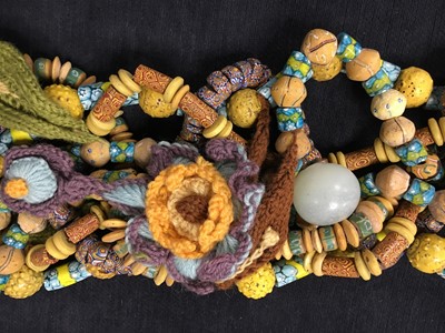 Lot 102 - A rare Vivienne Westwood Venetian Millefiori beaded necklace, 'On Liberty' collection, Autumn-Winter 1994-95