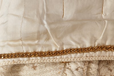 Lot 51 - A Chanel haute couture by Jean Cazaubon and Yvonne Dudel cream wool suit, circa 1977