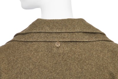 Lot 74 - An Hermès by Martin Margiela green cashmere 'porté par deux' coat, Autumn-Winter 1999-2000
