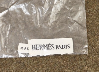 Lot 74 - An Hermès by Martin Margiela green cashmere 'porté par deux' coat, Autumn-Winter 1999-2000