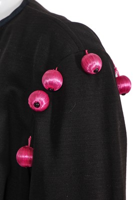 Lot 145 - An Yves Saint Laurent black cotton jacket, circa 1990