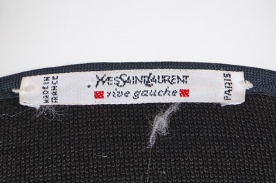 Lot 145 - An Yves Saint Laurent black cotton jacket, circa 1990