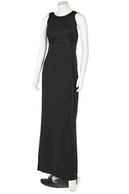 Lot 239 - A Victor Edelstein black Ottoman-silk-blend...