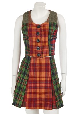 Lot 297 - A Dolce & Gabbana tartan wool ensemble, late 1990s