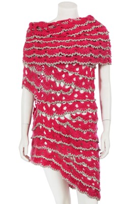 Lot 285 - A Junya Watanabe/Comme des Garçon pink mohair sweater-dress, Autumn-Winter 2004-05