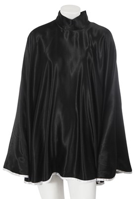 Lot 219 - A Balenciaga by Demna Gvasalia black satin cape, 2021