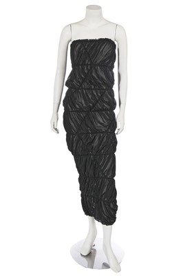 Lot 279 - A Comme des Garçons black polyester dress, 2008