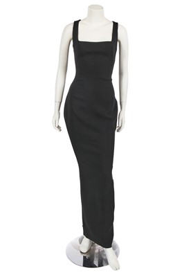 Lot 230 - A Dolce and Gabbana black viscose dress, probably 2010s