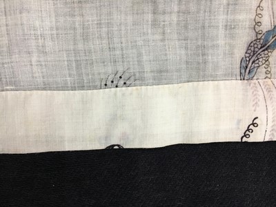 Lot 47 - A printed cotton day dress, English, circa 1806