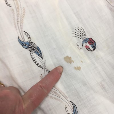 Lot 47 - A printed cotton day dress, English, circa 1806