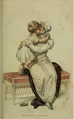Lot 47 - A printed cotton day dress, English, circa 1806
