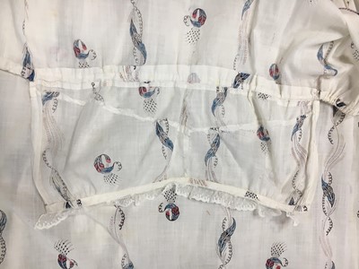 Lot 47 - A printed cotton day dress, English, circa 1806